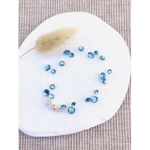 Βραχιόλι στρας Aquamarine