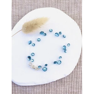 Βραχιόλι στρας Aquamarine