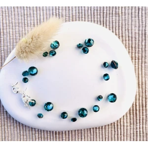 Βραχιόλι στρας Blue Zircon